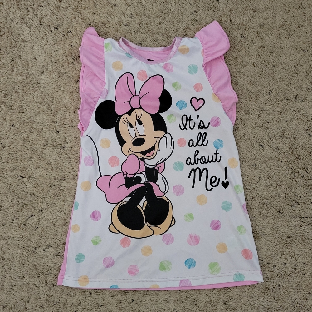 Girl's Minnie Mouse Nightgown Size 4T